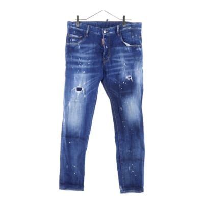 SKATER JEAN スケーター ダメージ加工 デニム スキニーパンツ インディゴ Cランク