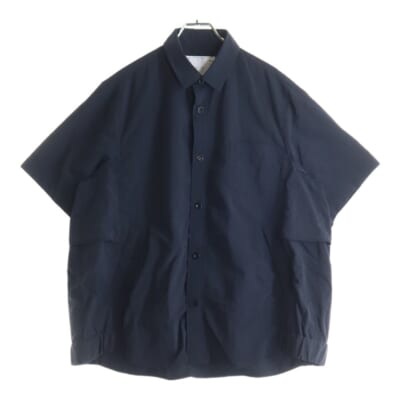25SS NYLON S/S SHIRT ナイロン 半袖シャツ ブラック 25-03722M Aランク