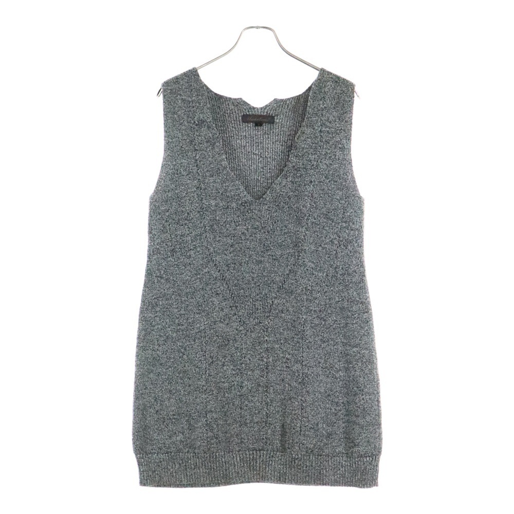 07AW ニットとハイテク期 ノースリーブ ニットワンピース ドレス レディース グレー 7A67-0P5 Bランク