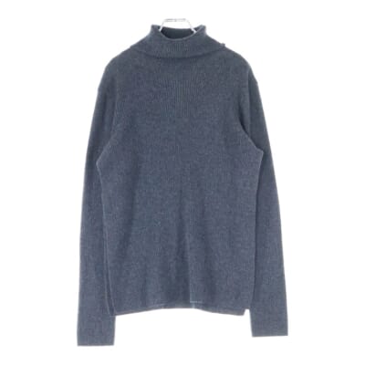 06AW NOIR期 カシミヤ ハイネック ニット 長袖セーター グレー F06-NK008 Bランク