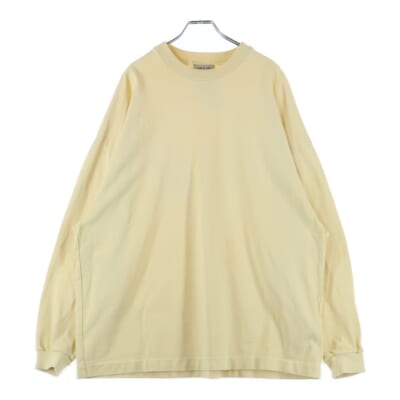 AIRBRUSH 8 SS TEE エアブラシ ビックシルエット オーバーサイズ クルーネック コットン 半袖Tシャツ カットソー イエロー Bランク