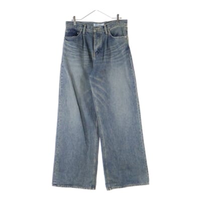 25SS WIDE VINTAGE DENIM PANTS ヴィンテージ加工 ワイドデニムパンツ インディゴ RG-DNM3 Bランク