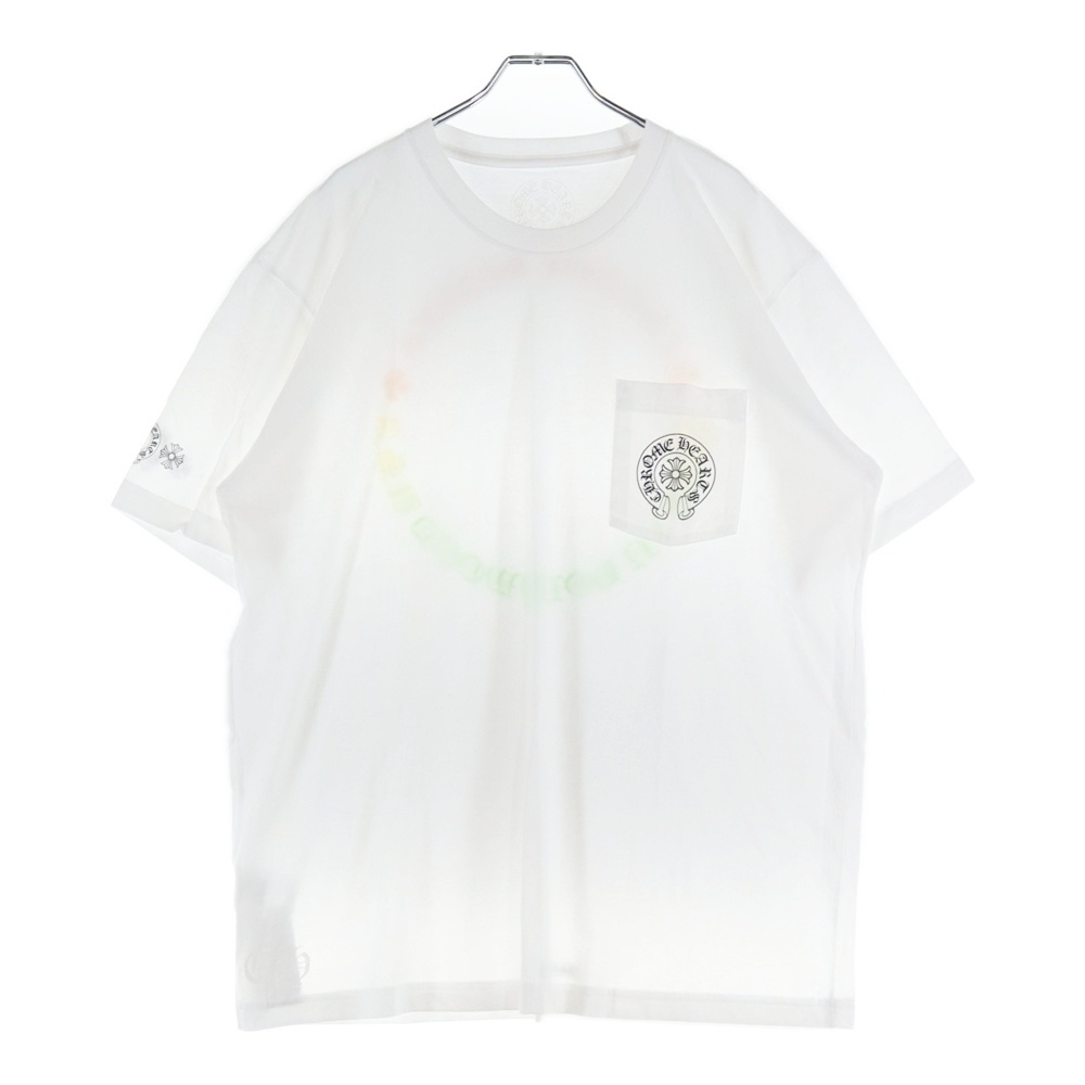 Back Grad Circle Logo Tee バックグラデーションサークルロゴTシャツ ホワイト Aランク