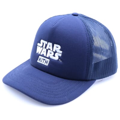×STAR WARS Cotton Twill Foam Trucker スターウォーズ コットン トリル フォーム トラッカーキャップ 帽子 ネイビー KHM050343 Aランク