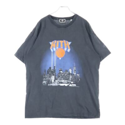 New York Knicks City Vintage Tee ニューヨークニックス シティ ヴィンテージ プリントTシャツ 半袖カットソー ブラック KHM030862 Aランク