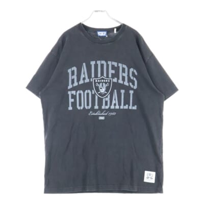 Raiders Vintage Tee NFL レイダース ヴィンテージ プリントTシャツ 半袖カットソー ブラック KHM031583 Aランク
