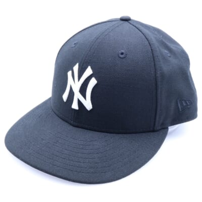 ×NEW ERA New York Yankees ニューエラ ニューヨークヤンキース ベースボールキャップ 帽子 ブラック Aランク