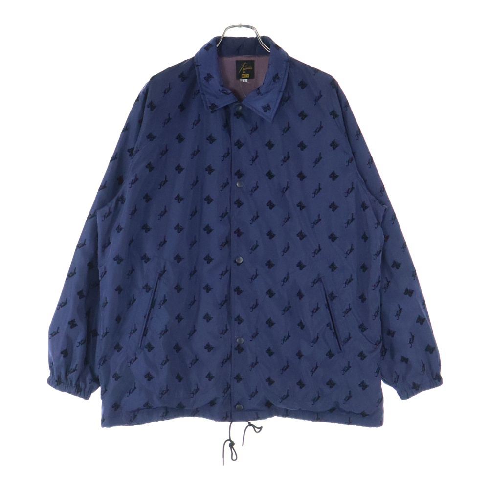 ×KITH COACH JACKET キス 総柄 コーチジャケット ブルー LQ351 Aランク