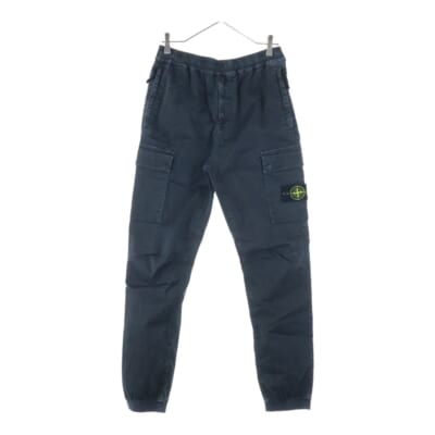 STRETCH COTTON TELA PARACADUTE GARMENT DYED ストレッチコットン テラ パラカデュート ガーメントダイ カーゴパンツ ブラック 7915313L1 Bランク