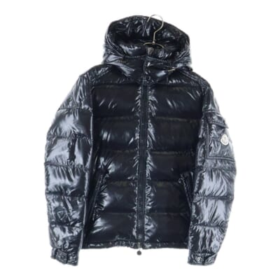 MAYA マヤ フーデッド ダウンジャケット ブラック Bランク