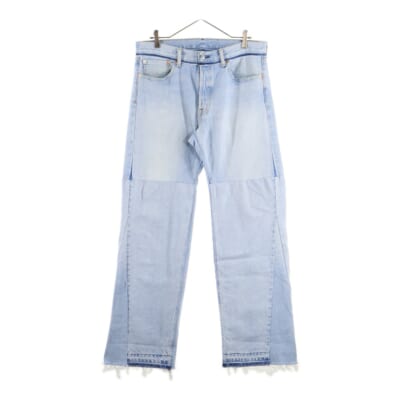 24SS WIDE FLARE DENIM ワイド フレア 再構築デニムパンツ ジーンズ インディゴ RE-CO-BL-00-00-251 Aランク