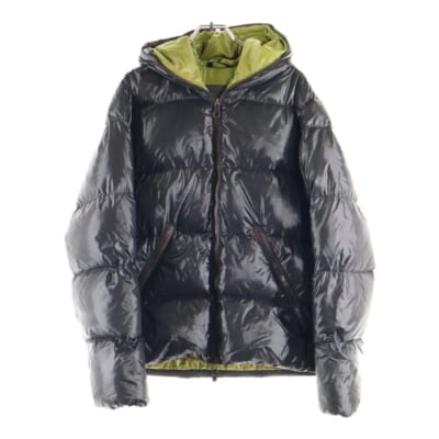 DIONISIO フルジップ フーデッド ダウンジャケット ブラック U.255.02-1035R Bランク