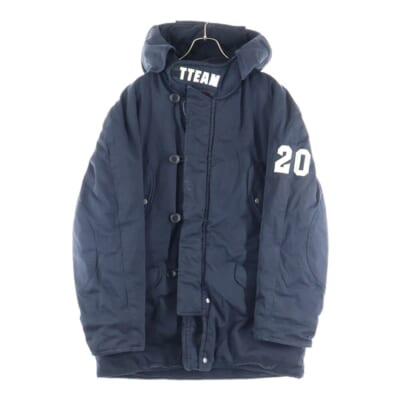 日本製 初期 ステーキタグ TTEAM N-3Bタイプ フーデッドコート ネイビー Bランク