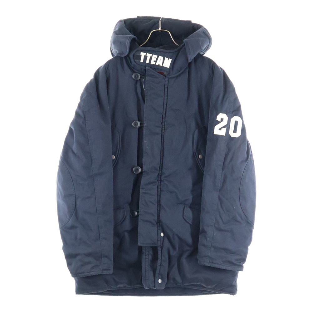 日本製 初期 ステーキタグ TTEAM N-3Bタイプ フーデッドコート ネイビー Bランク