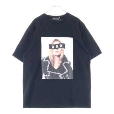 ×FRAGMENT DESIGN 10周年記念 Kate Moss Tee フラグメントデザイン ケイトモス プリント クルーネック 半袖Tシャツ カットソー ブラック Bランク