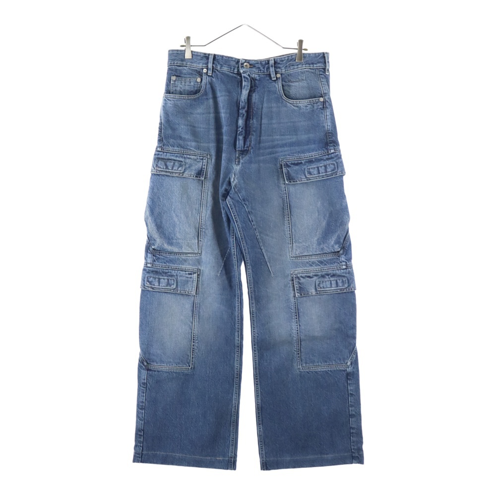 25SS DOUBLE CARGO JEANS ダブル カーゴ ワイドデニムパンツ ジーンズ インディゴ DU01E3361 DWB Sランク