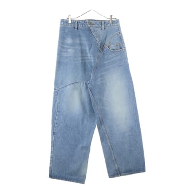 25AW DISTORTED CUTTING DENIM PANTS ディストーティド カッティング ワイドデニムパンツ 25AW24PT323 Sランク