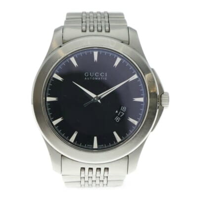 Gタイムレス アナログウォッチ 腕時計 自巻き シルバー YA126210 Bランク