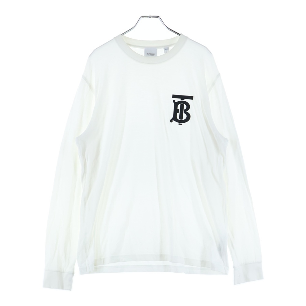 TBロゴ クルーネック長袖Tシャツ カットソー ホワイト 8024600 Bランク
