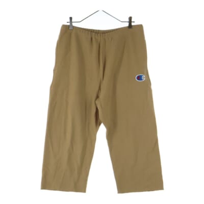×Champion チャンピオン リバースウィーブ カットオフ ドローストリング スウェットパンツ ブラウン C8-B206 Bランク