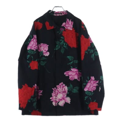 花と少年期復刻 フラワーハーフコート ジャケット ブラック HS-Y05-020 Bランク