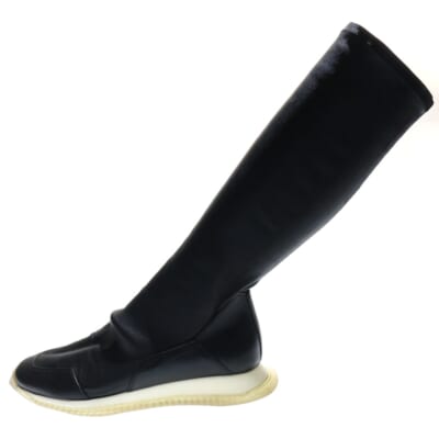 18AW OBLIQUE RUNNER STRETCH SOCKS オブリーク ランナー ストレッチ ソックススニーカー ブラック RU20F3809 Bランク