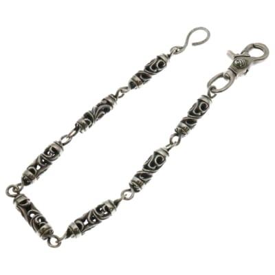 ROLLER SHORT-S 1クリップ 7LINK ショート ローラー ウォレットチェーン シルバー Bランク