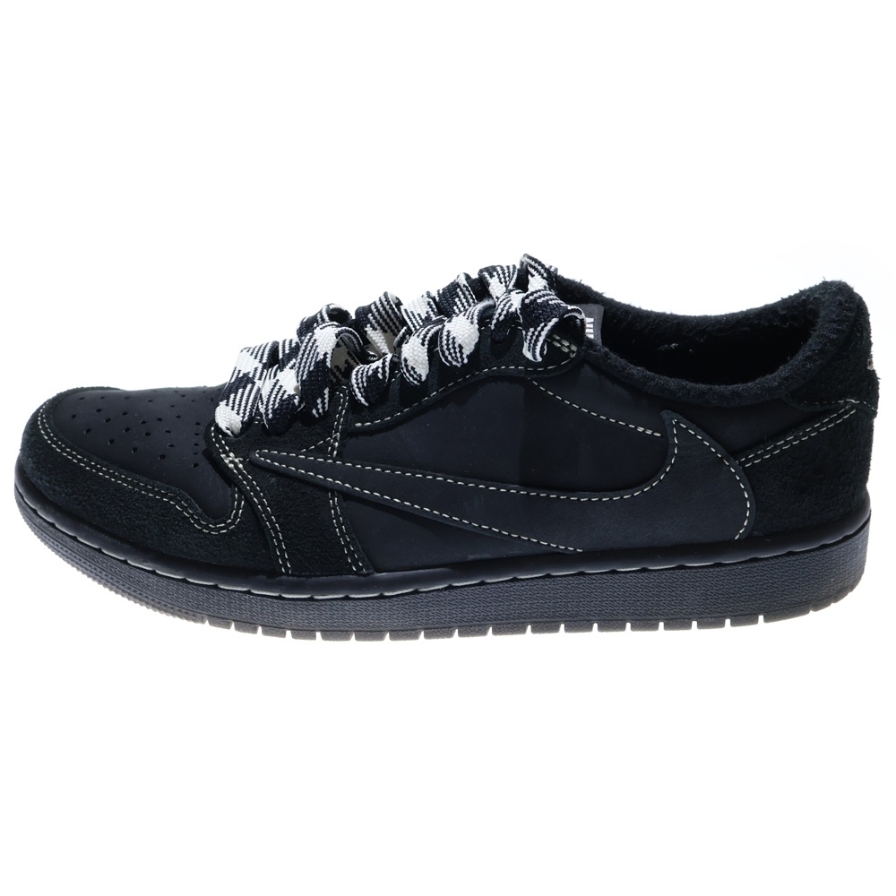 ×TRAVIS SCOTT AIR JORDAN 1 LOW OG SP BLACK PHANTOM トラビススコット エアジョーダン1 ブラックファントム ローカットスニーカー レディース DM7866-001 Cランク