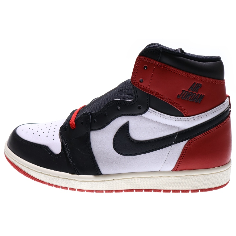 AIR JORDAN 1 RETRO HIGH OG BLACK TOE REIMAGINED エアジョーダン1 レトロ OG ブラックトゥリイマジンド ツマ黒 ハイカットスニーカー US11/29cm DZ5485-106 Sランク