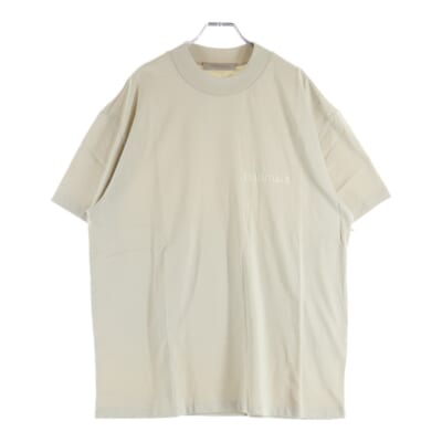 Essentials Tee Wheat エッセンシャル ウィート ロゴプリント 半袖Tシャツ カットソー ベージュ 125BT212007F Aランク