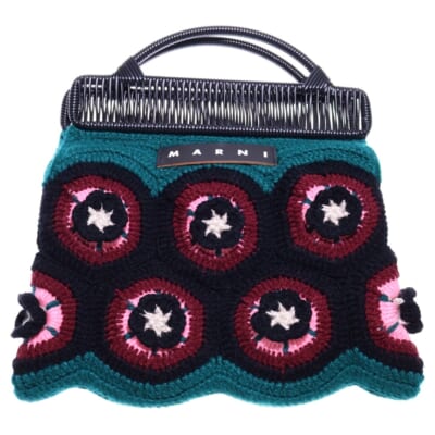 FLOWER CAFE フラワーカフェ ストライプ トートバッグ マルチカラー Bランク