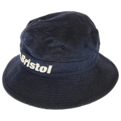 ロゴ刺繍 デニムバケットハット 帽子 インディゴ FCRB-160037 Bランク