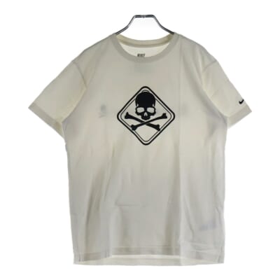 ×NIKE ×MASTERMIND ナイキ マスターマインド 両面プリントTシャツ 半袖クルーネックカットソー ホワイト 556083-100 Bランク