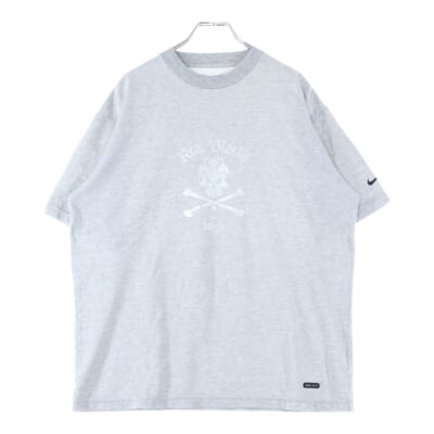 スカルプリント ドライフィット クルーネックTシャツ 半袖カットソー グレー L191685 Bランク