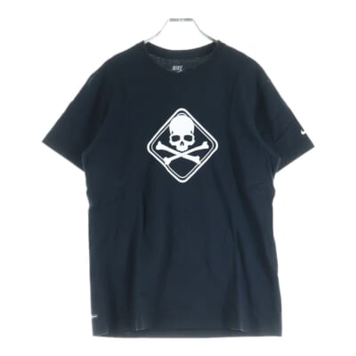 ×NIKE ×MASTERMIND ナイキ マスターマインド フロントスカルプリント半袖Tシャツ 556083-010 Bランク
