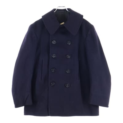 40S VINTAGE US COAST GUARD PEA COAT ユナイテッドステイツコーストガード アメリカ沿岸警備隊 10ボタン Pコート ネイビー Bランク