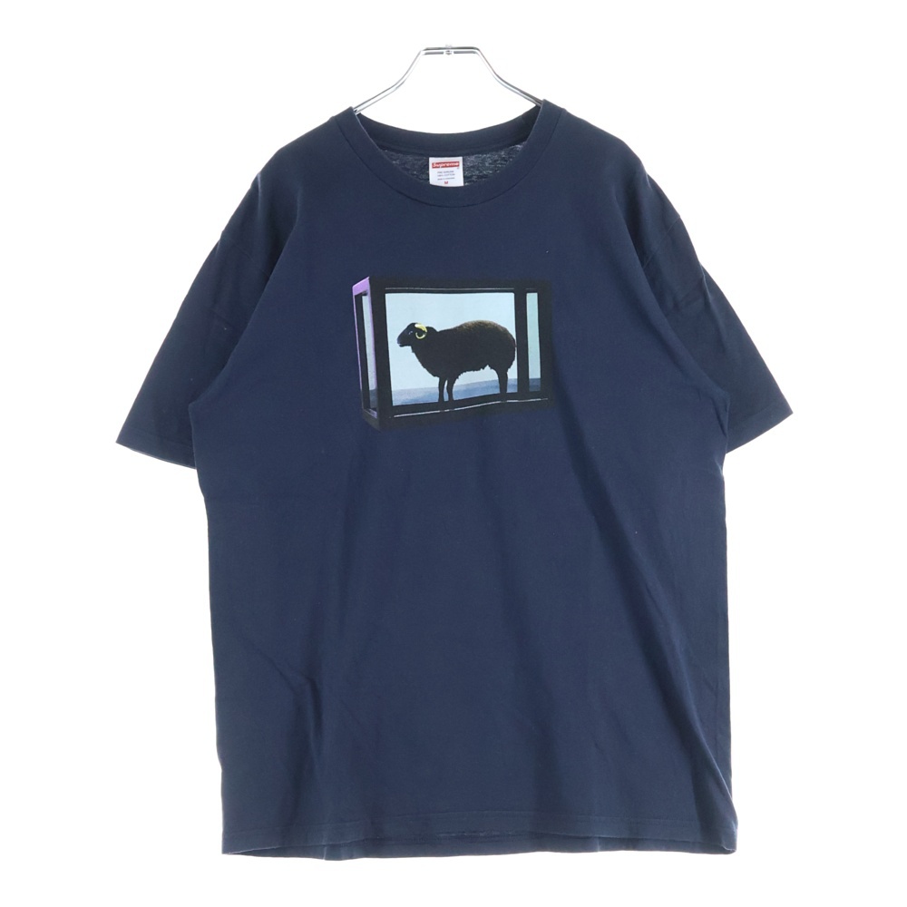 25SS Damien Hirst Tee ダミアンハースト プリント 半袖Tシャツ カットソー ネイビー Bランク