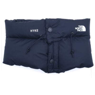 ×HYKE 19AW DOWN NECK GAITER ハイク ダウンネックゲイター ネックウォーマー ブラック DWVB062 Bランク