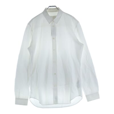 15AW REGULAR SHIRT 4ステッチ コットン 長袖レギュラーシャツ ホワイト S50DL0266 Bランク