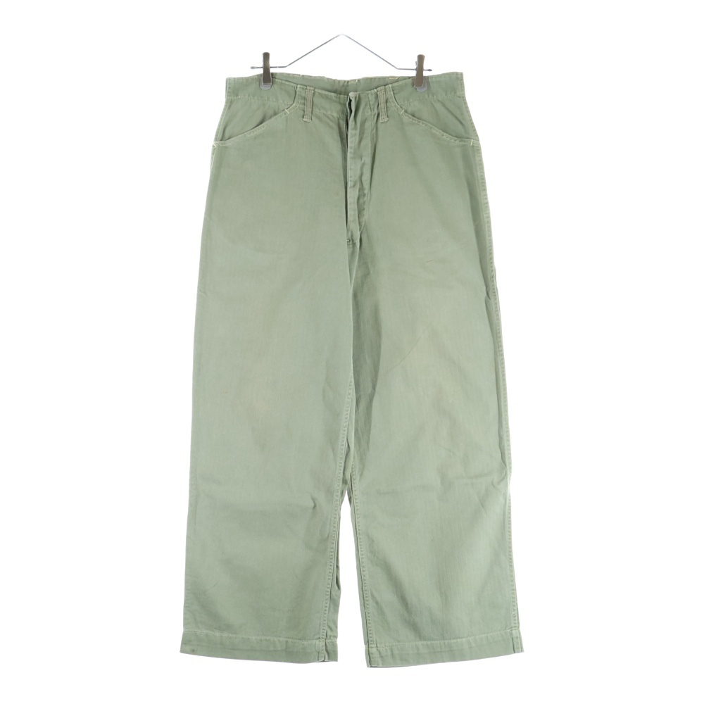 40S VINTAGE P-41 HBT Pants ドーナツボタン ミリタリー ヴィンテージ パンツ カーキ Bランク