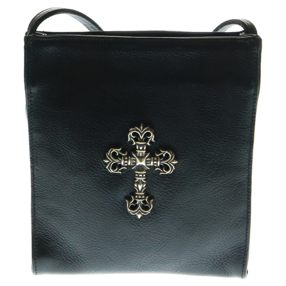 SQ PKT FILIGREE CRS スクエアポケットフィリグリー フィリグリークロス装飾レザーショルダーバッグ Sランク