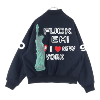 23SS Tourist Varsity Jacket ツーリスト バーシティ スタジアムジャケット ブラック Aランク