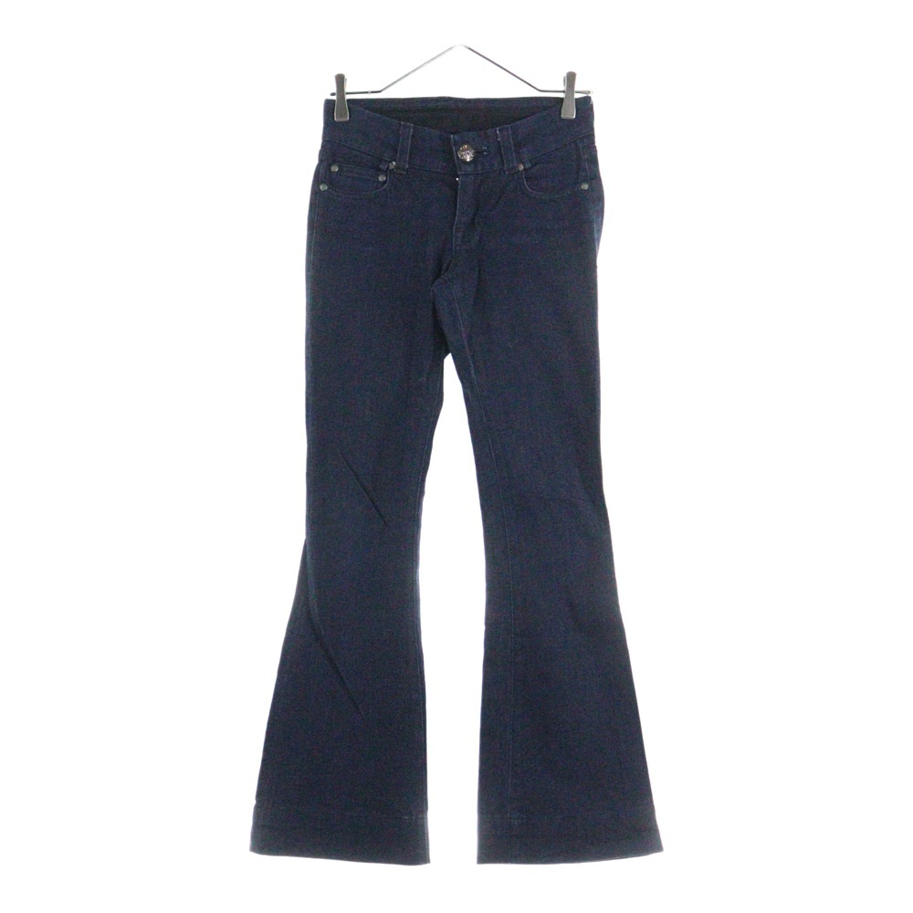 DNM PANTS ダガージップ フレア デニムパンツ インディゴ レディース Bランク