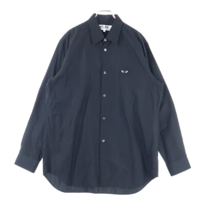 23SS AD2023 ハートロゴワッペン 長袖 シャツ ブラック AZ-B004 Aランク