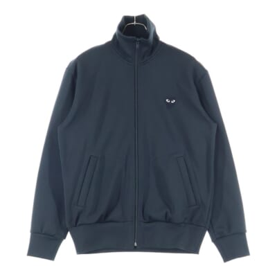 24SS AD2024 バックハートプリント ジップアップ トラックジャケット ブラック AX-T256 Aランク