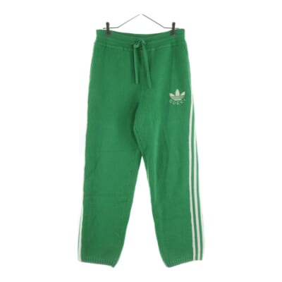 ×adidas Knit Pants アディダス サイドライン ニット パンツ グリーン 723080 Bランク