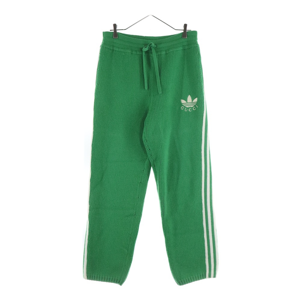 ×adidas Knit Pants アディダス サイドライン ニット パンツ グリーン 723080 Bランク