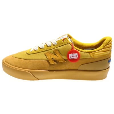 NM272STO ×STONE ISLAND MARINA NUMERIC 272 OCHRE ストーンアイランド マリーナ ヌメリック 272 オーカー ローカットスニーカー イエロー US10/28cm Sランク