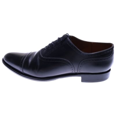 ストレートチップ ローカットレザーシューズ 革靴 ブラック 02DR26 Bランク