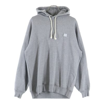 FARRIN FACE パッチ付き コットンプルオーバーパーカー グレー FA-UX-SWEA000009 Bランク